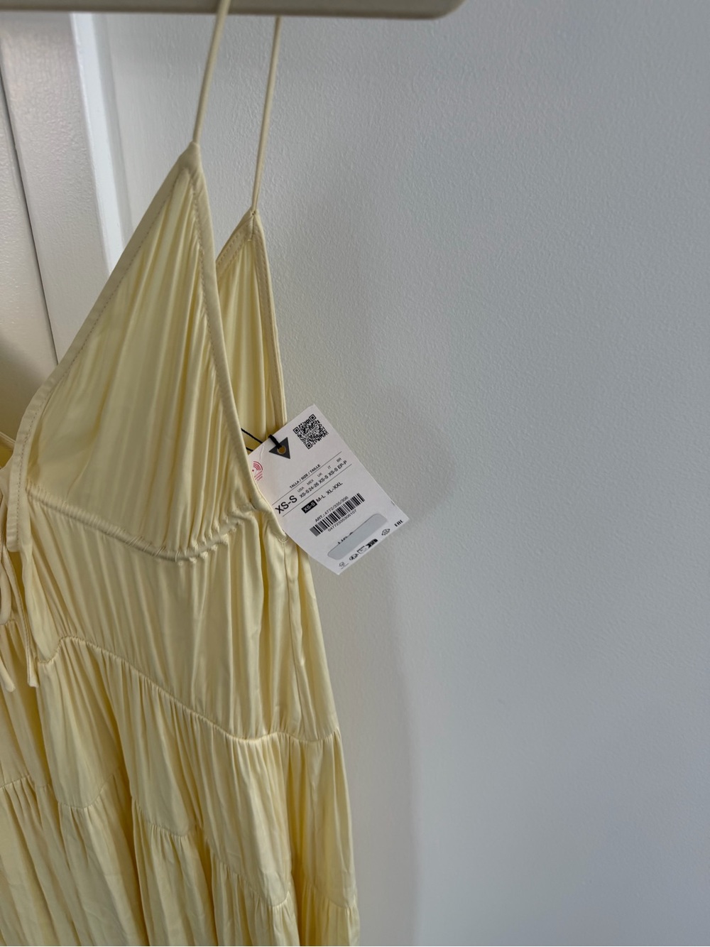 Zara LONG RUCHED SATIN DRESS - Picture 3 of 4